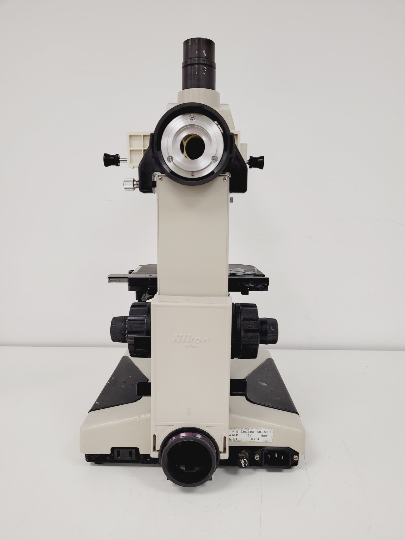 Image of Nikon Optiphot Phase Contrast Microscope with 2 x Objectives - Ph1 DL Lab