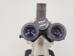 Thumbnail image of Nikon Optiphot Phase Contrast Microscope with 2 x Objectives - Ph1 DL Lab