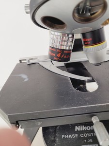 Thumbnail image of Nikon Optiphot Phase Contrast Microscope with 2 x Objectives - Ph1 DL Lab