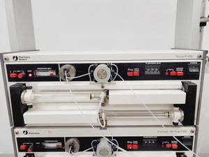Thumbnail image of Pharmacia Biotech FPLC System & Stand - LCC 501 Plus, P-500, UV-1, REC112 Lab