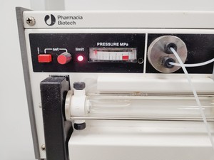 Thumbnail image of Pharmacia Biotech FPLC System & Stand - LCC 501 Plus, P-500, UV-1, REC112 Lab