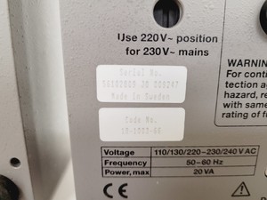 Thumbnail image of Pharmacia Biotech FPLC System & Stand - LCC 501 Plus, P-500, UV-1, REC112 Lab