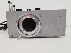 Thumbnail image of Leitz Wetzlar Orthoplan Microscope with 5 x Objectives, Phaco, FLUOTAR Lab