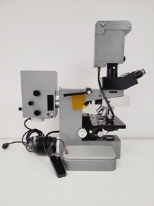 Thumbnail image of Leitz Wetzlar Orthoplan Microscope with 5 x Objectives, Phaco, FLUOTAR Lab