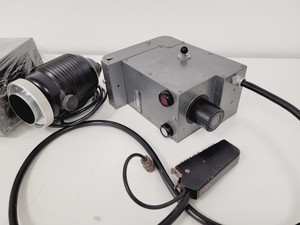 Thumbnail image of Leitz Wetzlar Orthoplan Microscope with 5 x Objectives, Phaco, FLUOTAR Lab