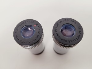Thumbnail image of Leitz Wetzlar Orthoplan Microscope with 5 x Objectives, Phaco, FLUOTAR Lab