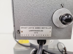 Thumbnail image of Leitz Wetzlar Orthoplan Microscope with 5 x Objectives, Phaco, FLUOTAR Lab