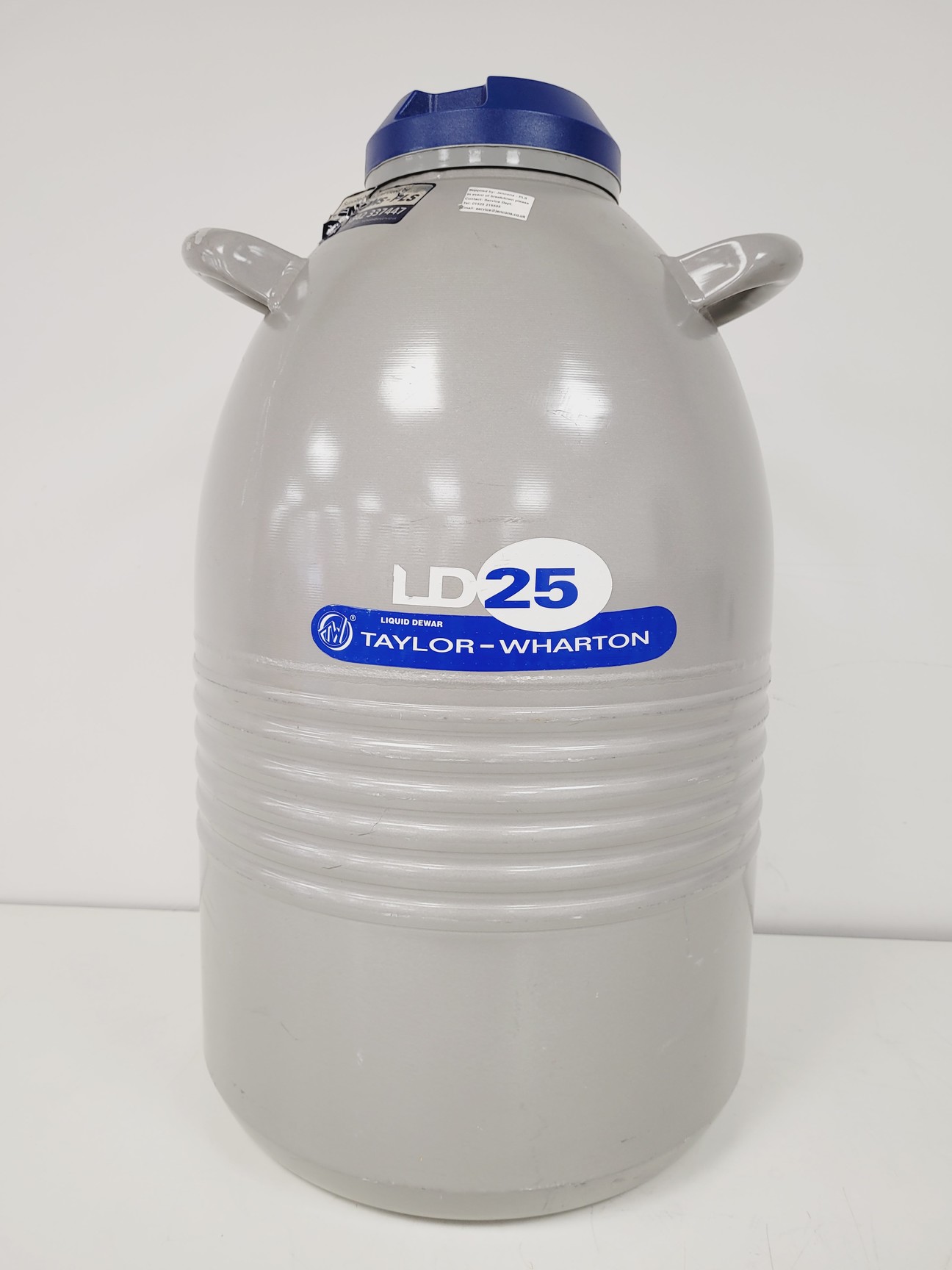 Image of Taylor-Wharton Jencons Liquid Nitrogen Dewar LD25 Lab