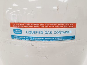 Thumbnail image of Union Carbide Liquified Gas Container  RHJ 125 25L Liquid Nitrogen Dewar Lab