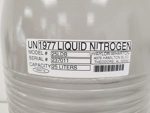 Thumbnail image of Taylor-Wharton Jencons LD25  Liquid Nitrogen Dewar Lab
