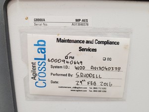 Thumbnail image of Agilent 4100 MP-AES Spectrometer w/ SPS 3 Autosampler Lab Spares/Repairs