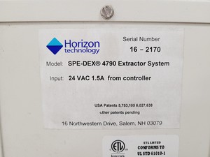 Thumbnail image of Horizon Model 4790 Spe-Dex Extractor System with Controller & Accessories Lab