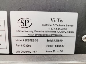 Thumbnail image of Virtis Model 2KBTES-55 Freeze Dryer Drier & Accessories Lab