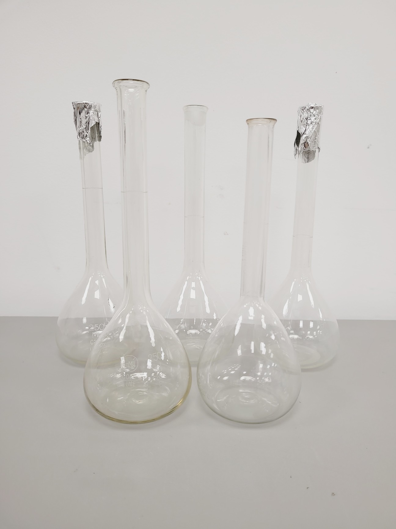 Image of Large Lot of Volumetric Laboratory Flasks - Various Sizes - 50-1000ml Lab