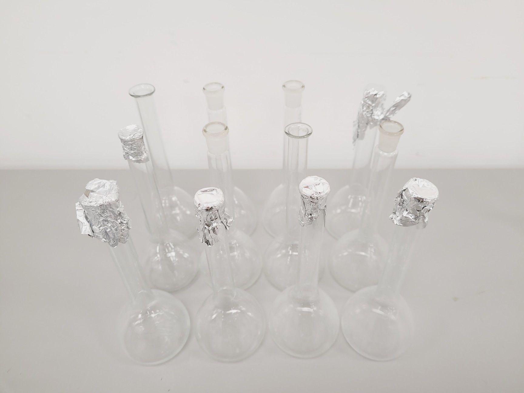 Image of Large Lot of Volumetric Laboratory Flasks - Various Sizes - 50-1000ml Lab