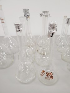 Thumbnail image of Large Lot of Volumetric Laboratory Flasks - Various Sizes - 50-1000ml Lab