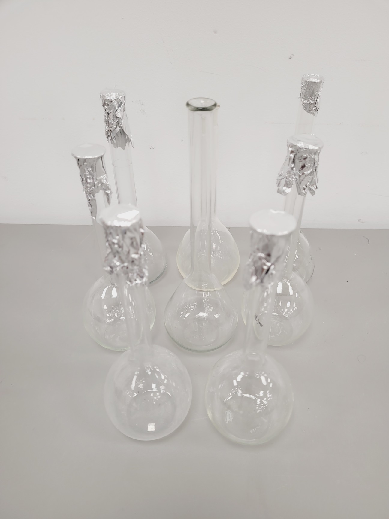 Image of Large Lot of Volumetric Laboratory Flasks - Various Sizes - 50-1000ml Lab