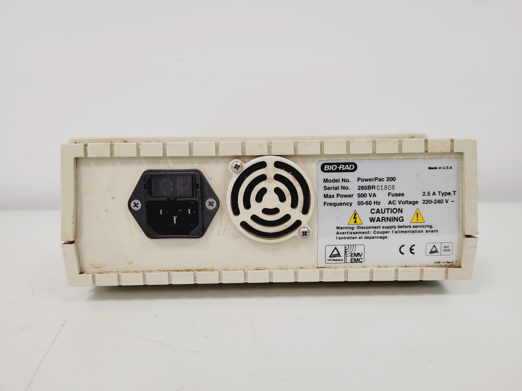 Image of Bio-Rad PowerPac 200 Electrophoresis Power Supply Lab