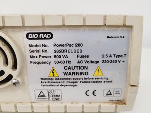 Thumbnail image of Bio-Rad PowerPac 200 Electrophoresis Power Supply Lab