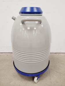 Thumbnail image of Taylor Wharton LS750 35L Liquid Nitrogen Dewar w/ Storage Racks & Wheels Lab