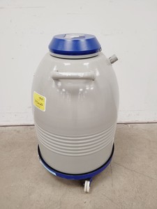 Thumbnail image of Taylor Wharton LS750 35L Liquid Nitrogen Dewar w/ Storage Racks & Wheels Lab