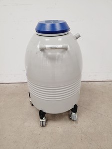 Thumbnail image of Taylor Wharton LS750 35L Liquid Nitrogen Dewar w/ Trolley & Storage Racks Lab
