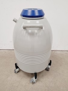 Thumbnail image of Taylor Wharton LS750 35L Liquid Nitrogen Dewar w/ Trolley & Storage Racks Lab