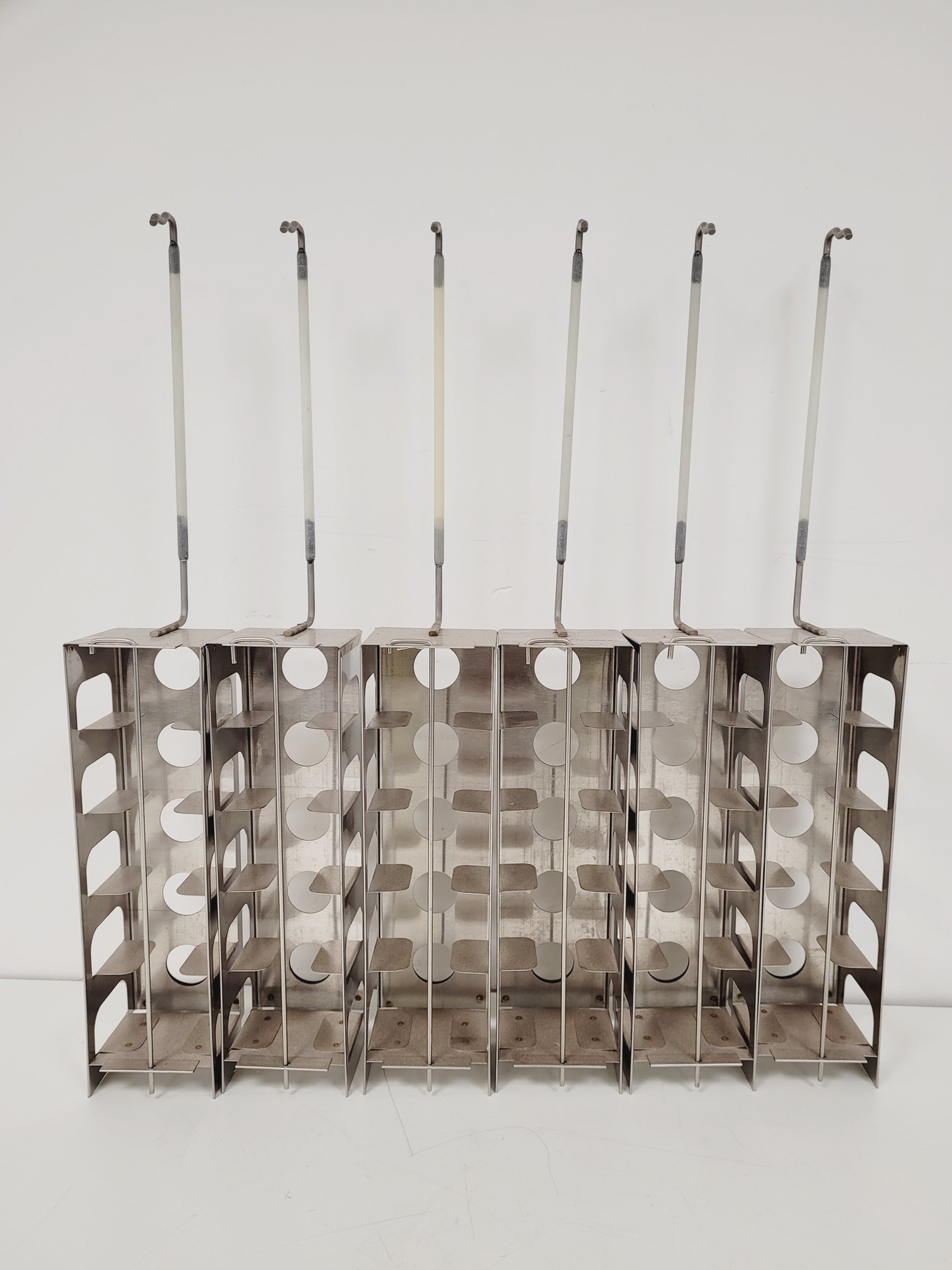 Image of Taylor Wharton LS750 35L Liquid Nitrogen Dewar w/ Trolley & Storage Racks Lab