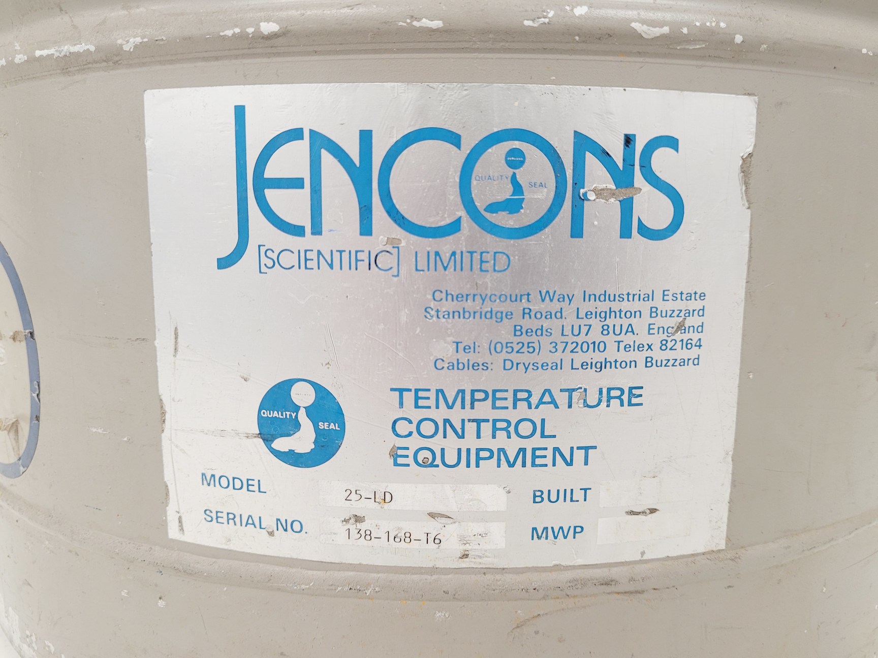 Image of Jencons Taylor Wharton 25L Liquid Nitrogen Dewar  Model 25LD Lab