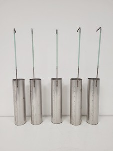 Thumbnail image of Statebourne Biorack Model 750 35L Liquid Nitrogen Dewar w/ Trolley & Racking Lab