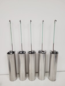 Thumbnail image of Statebourne Biorack Model 750 35L Liquid Nitrogen Dewar w/ Trolley & Racking Lab