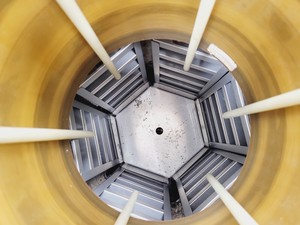 Thumbnail image of Statebourne Biorack Model 3000 Liquid Nitrogen Dewar with Trolley Lab