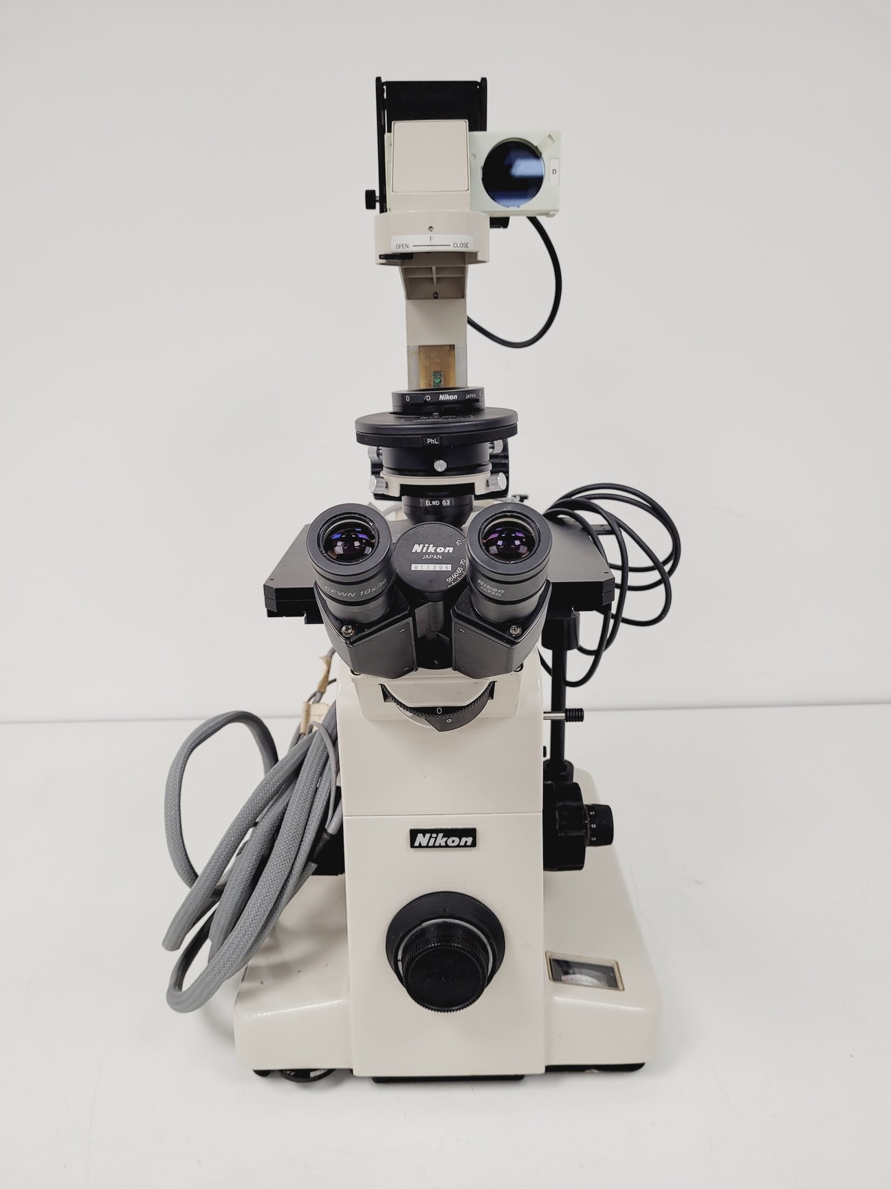 Nikon Diaphot Inverted Phase Contrast Fluorescence Microscope Lab