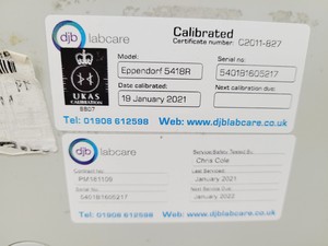 Thumbnail image of Eppendorf 5418 Refrigerated Benchtop Laboratory Centrifuge Lab
