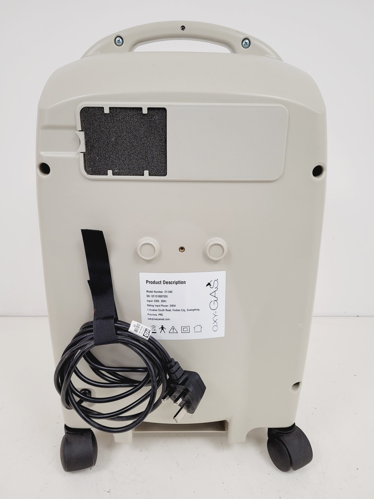 Image of OXYGAS Model - ZY-5AC Oxygen Concentrator  Lab Spares/Repairs