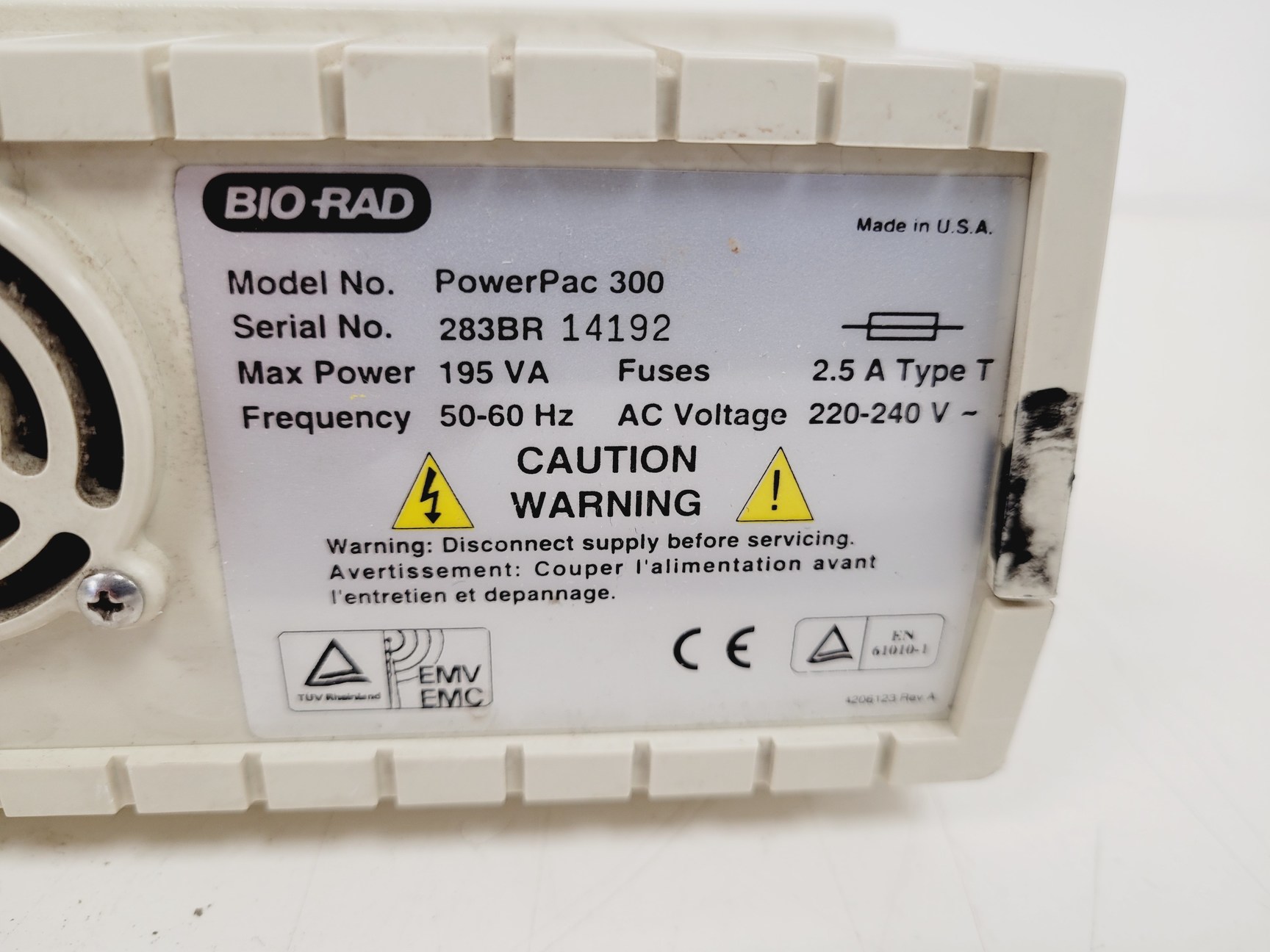 Image of Bio-Rad Power Pac 300 Electrophoresis Power Supply Lab