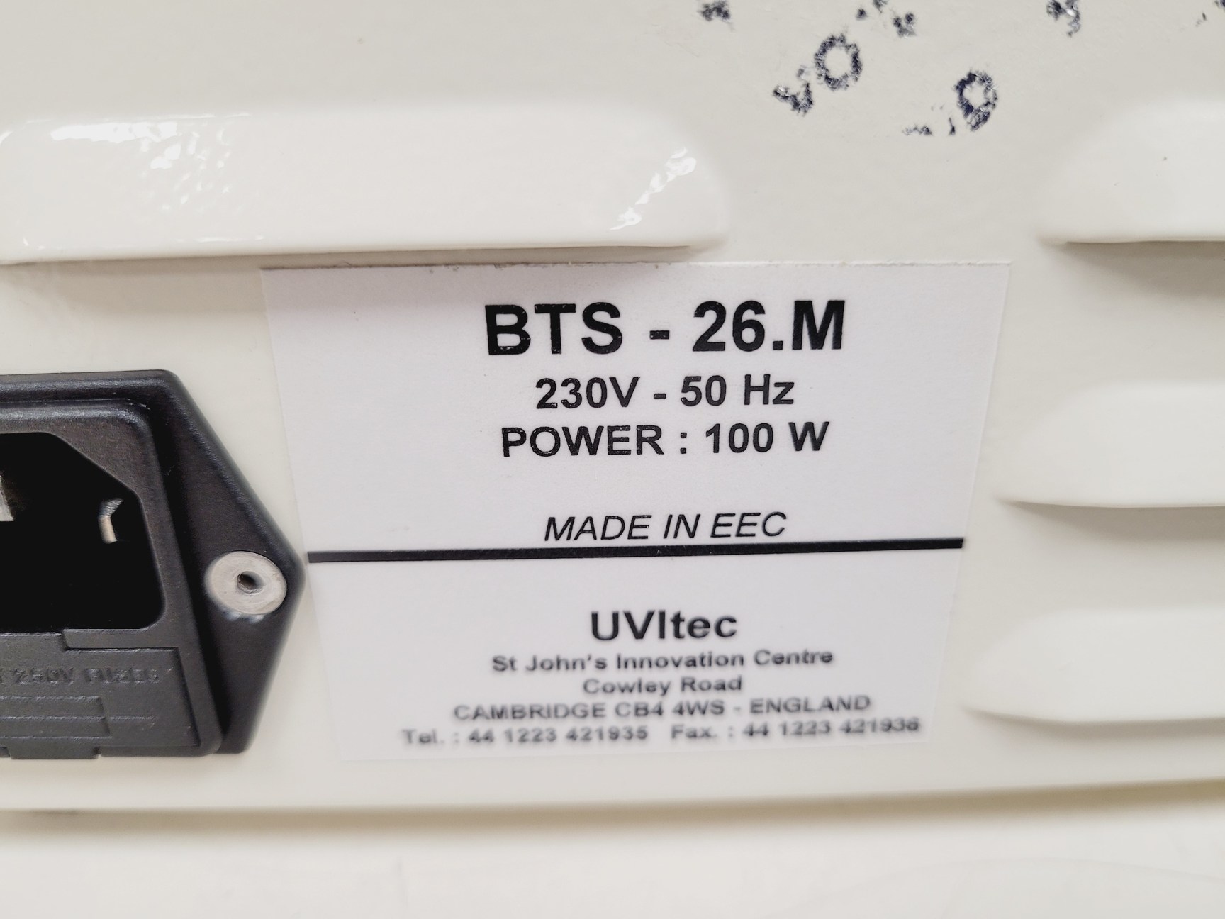 Image of UVI Tech UV Transilluminator  Model - BTS-26.M Lab
