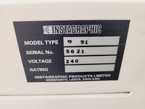 Thumbnail image of Parker Graphics Flip Top UV Exposure Unit  Instagraphic  Model - 5851 Lab
