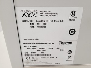 Thumbnail image of Affymetrix GeneChip Scanner 3000 System with Hybridization Ovens & Autoloader