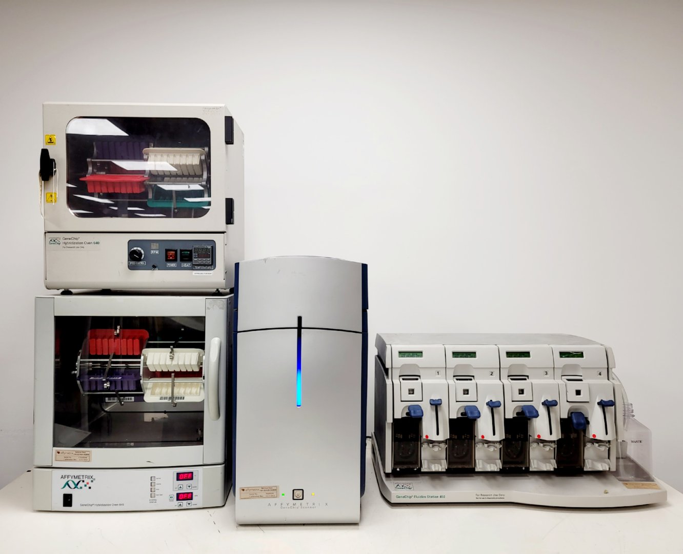 Image of Affymetrix GeneChip Scanner 3000 System with Hybridization Ovens & Autoloader