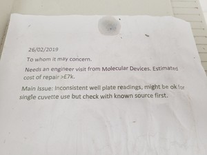Thumbnail image of Molecular Devices SPECTRAmax M2 Microplate Reader Lab Spares/Repairs