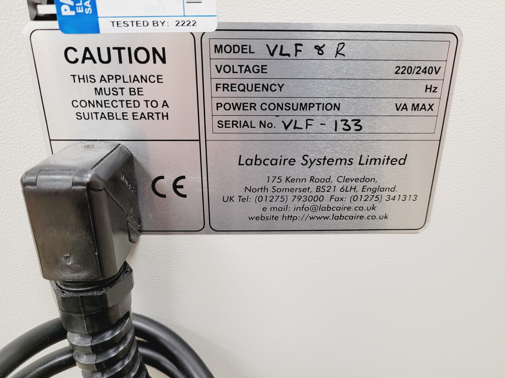 Image of Labcaire Model - VLF-R Recirculating Vertical Laminar Flow Cabinet Lab