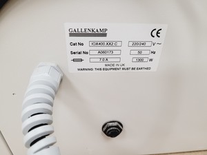 Thumbnail image of Gallenkamp Laboratory Incubator Shaker  Cat no. IOX400.XX2.C Lab