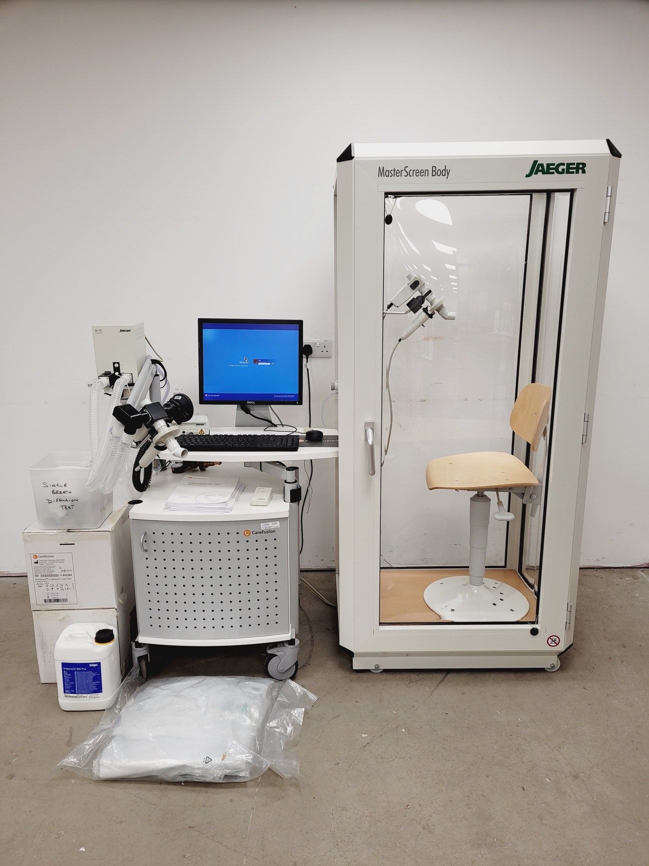 Carefusion Jaeger MasterScreen Body System Oxycon Breathbybreath Lab