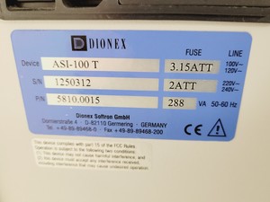 Thumbnail image of Dionex HPLC System - UCI-100, LPG-4, ASI-100, TCC-100, PDA-Photodiode Lab