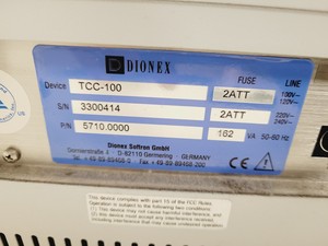 Thumbnail image of Dionex HPLC System - UCI-100, LPG-4, ASI-100, TCC-100, PDA-Photodiode Lab