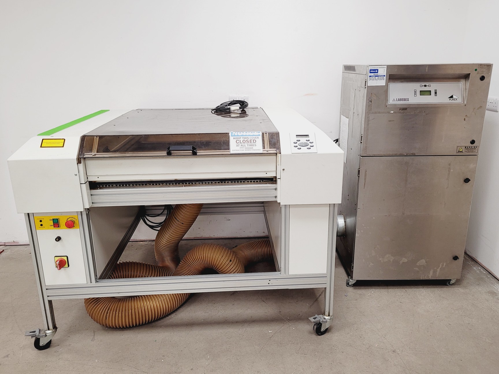 Image of CadCam Technology Laser Cutting System FB 7100 + Purex Laserex Fume Extractor 