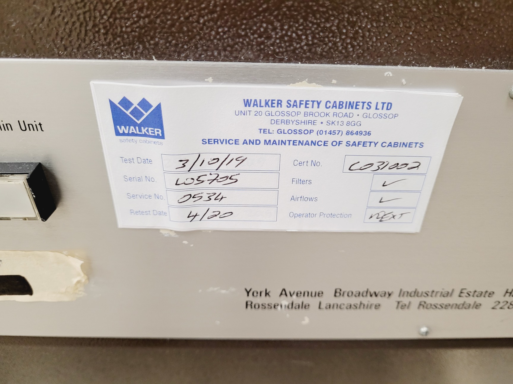 Image of Envair Class II Microbiological Safety Cabinet  Type - MSC/II/B4 Lab