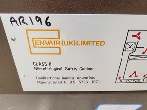 Thumbnail image of Envair Class II Microbiological Safety Cabinet  Type - MSC/II/B4 Lab