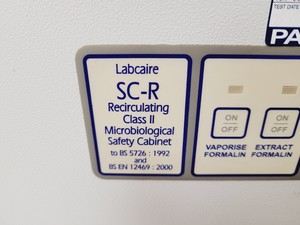 Thumbnail image of Labcaire Model SC12R Recirculating Class II Microbiological Safety Cabinet Lab